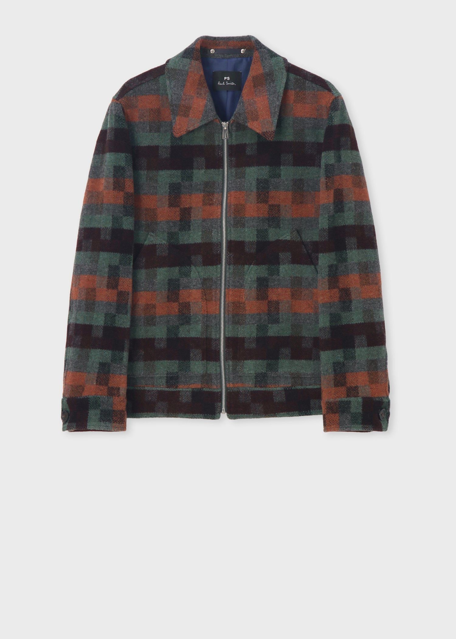 モザイクボーダー ツィードブルゾン ｜ポール・スミス