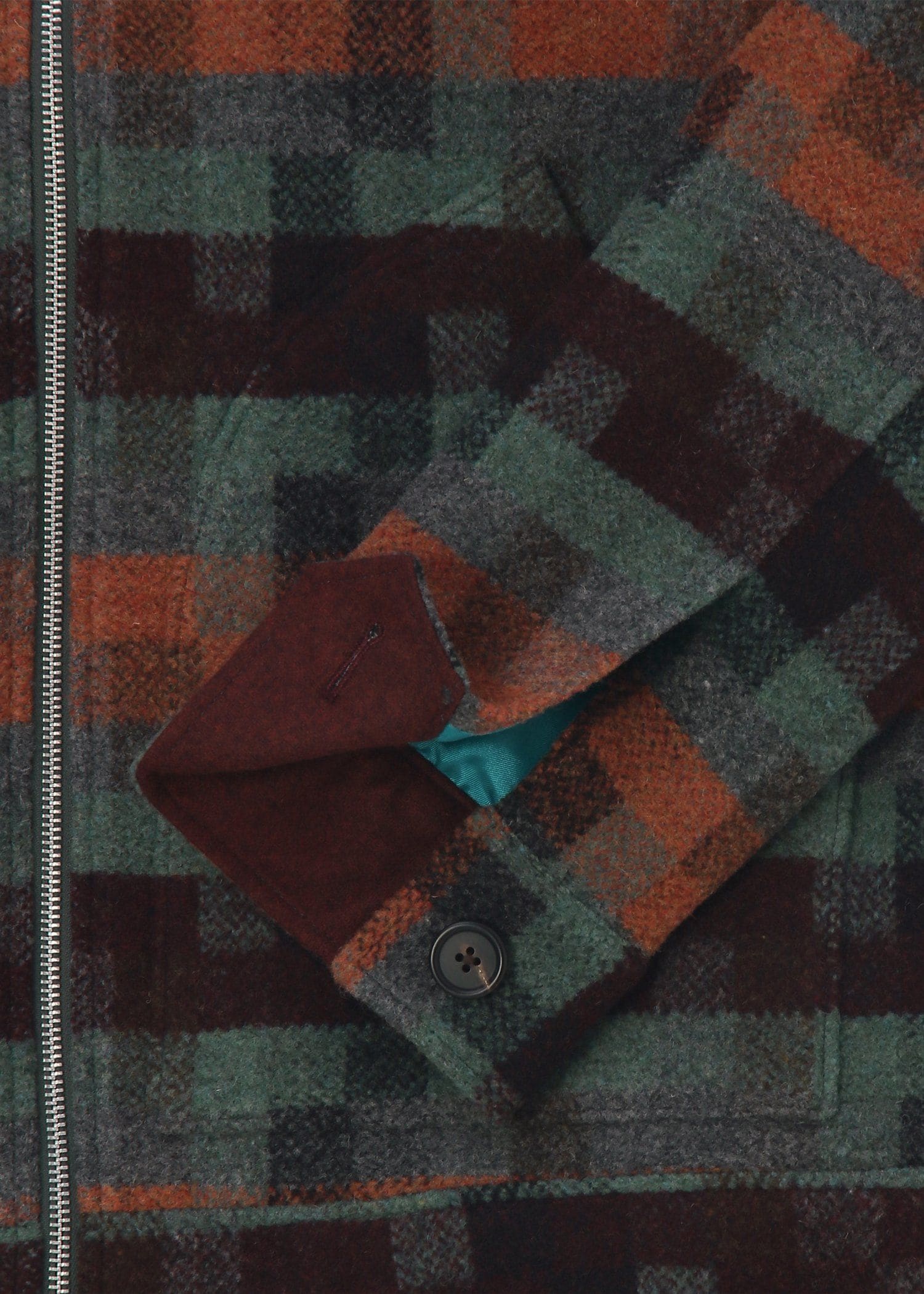 モザイクボーダー ツィードブルゾン