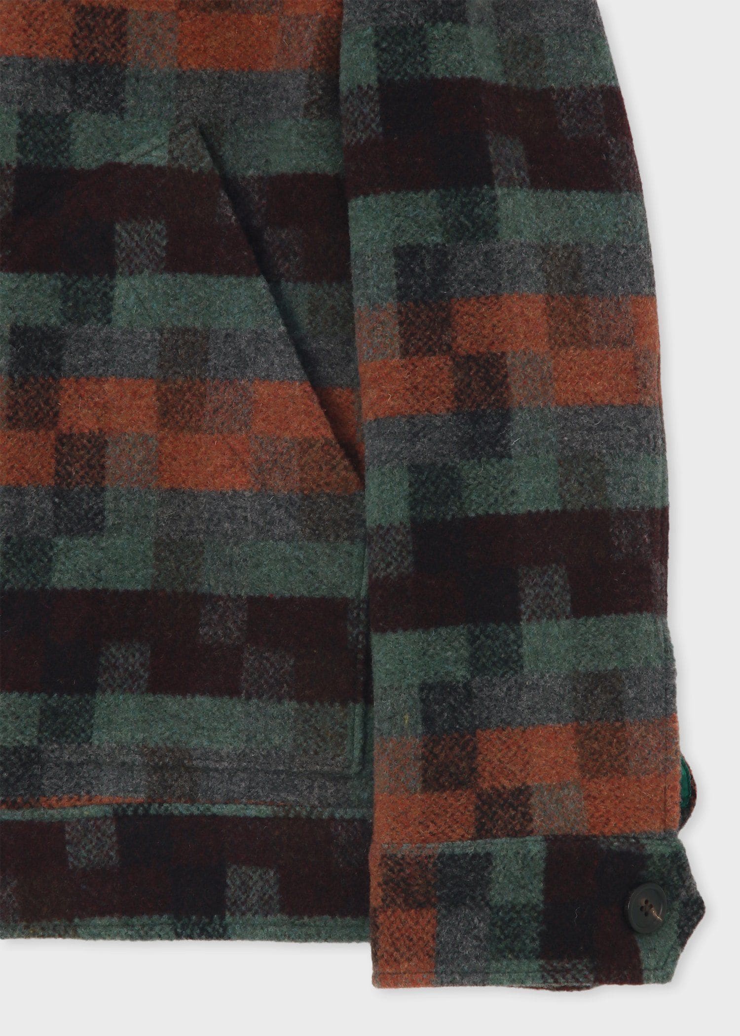 モザイクボーダー ツィードブルゾン