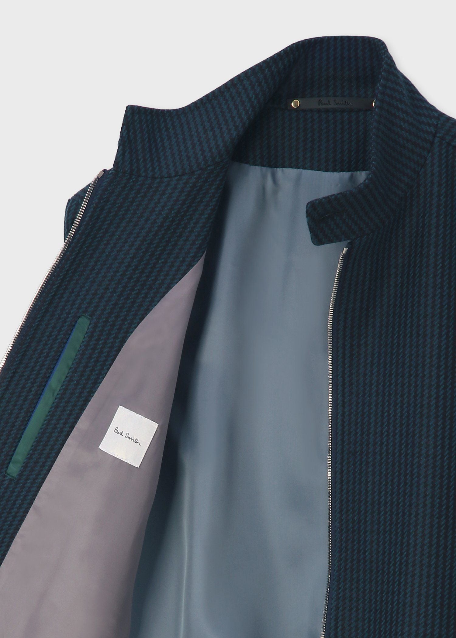 クラシックチェック スタンドカラーブルゾン（ネイビー） ｜ポール・スミス