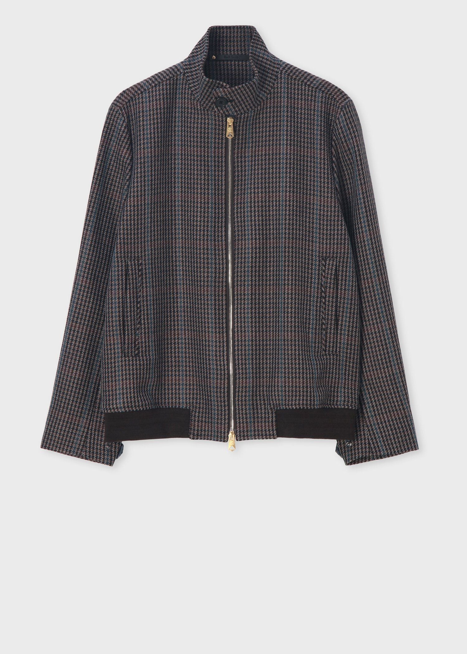 クラシックチェック スタンドカラーブルゾン