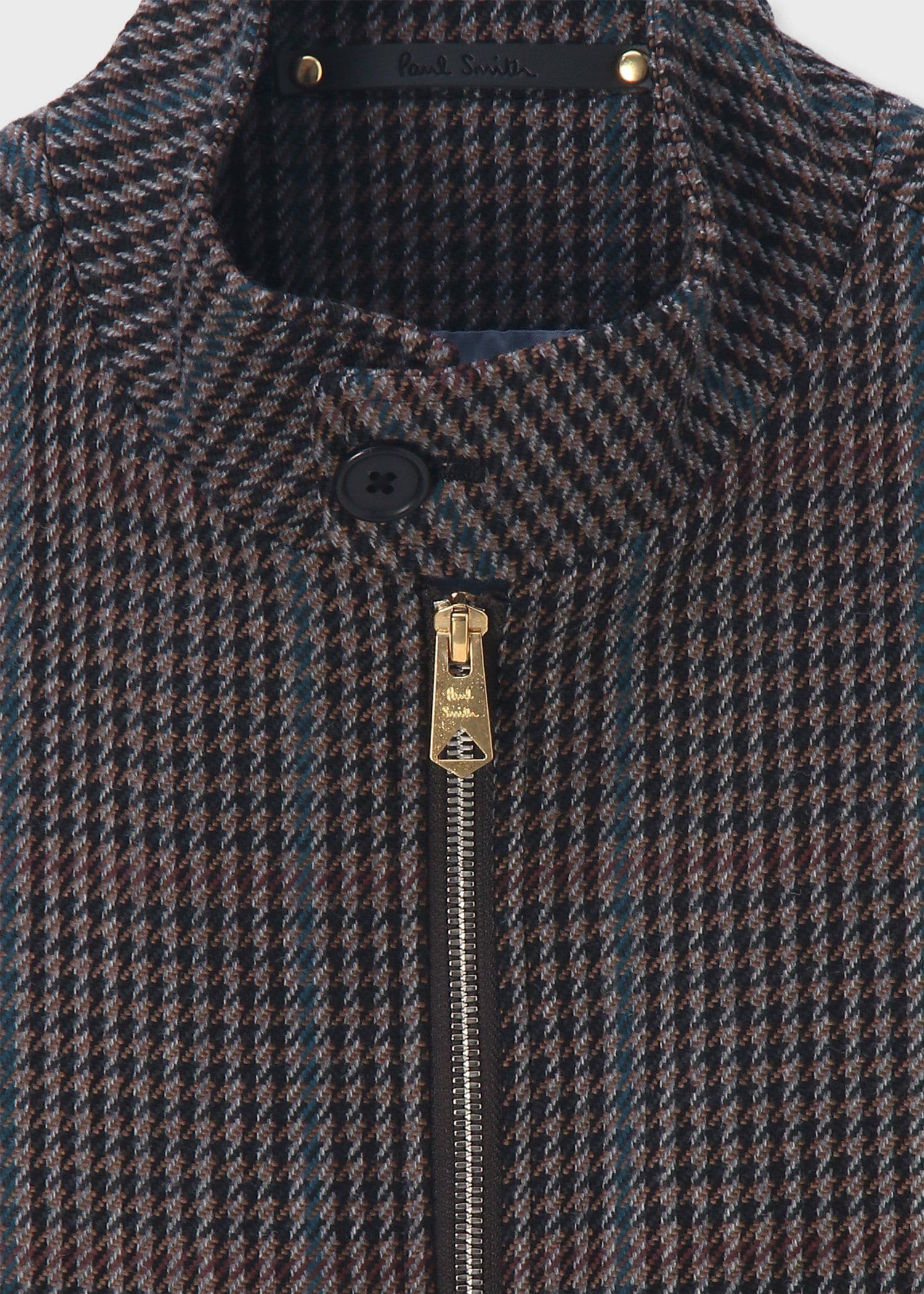 クラシックチェック スタンドカラーブルゾン