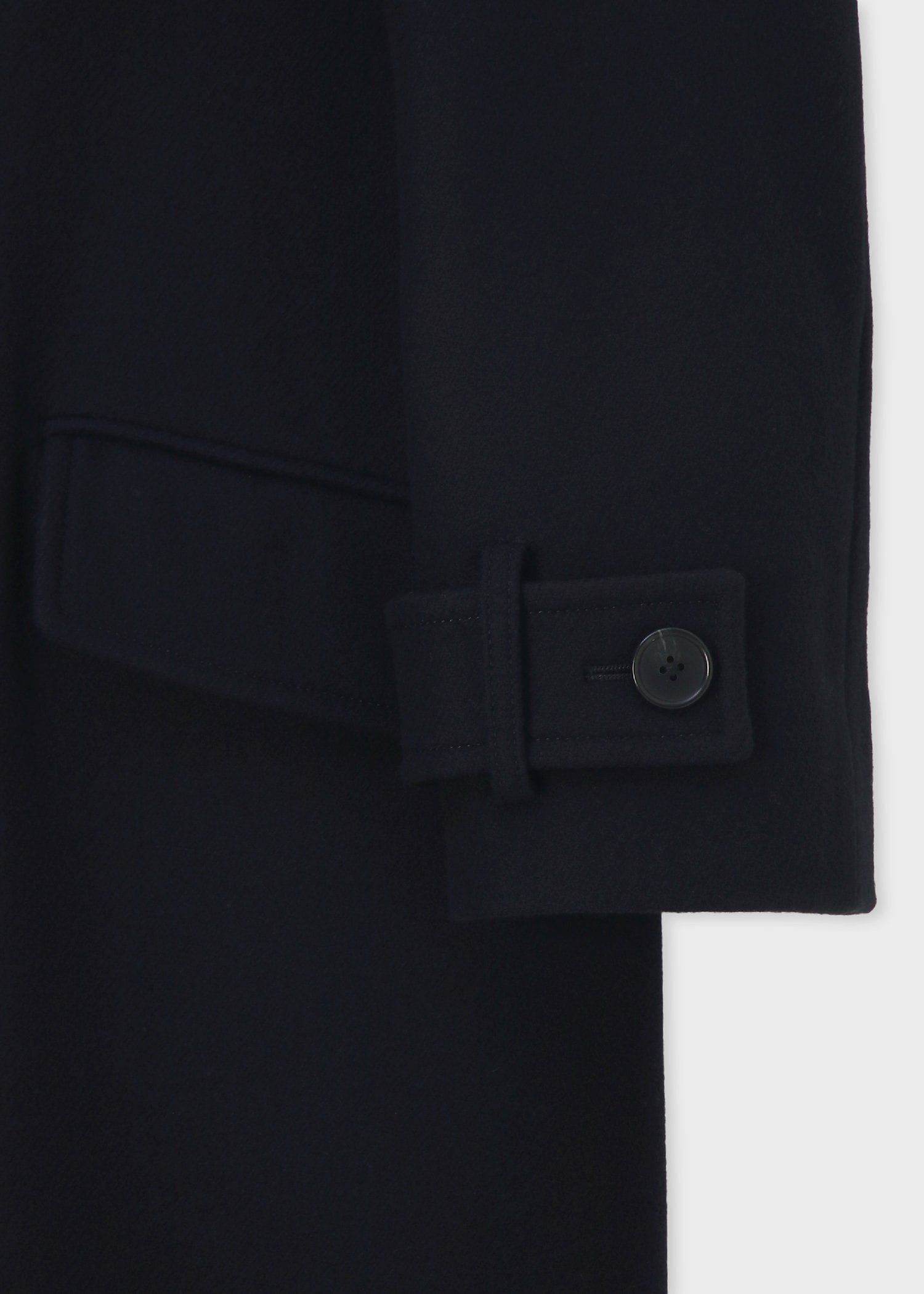 ウィメンズ ウールカルゼ ロングコート（ネイビー） ｜ポール・スミス