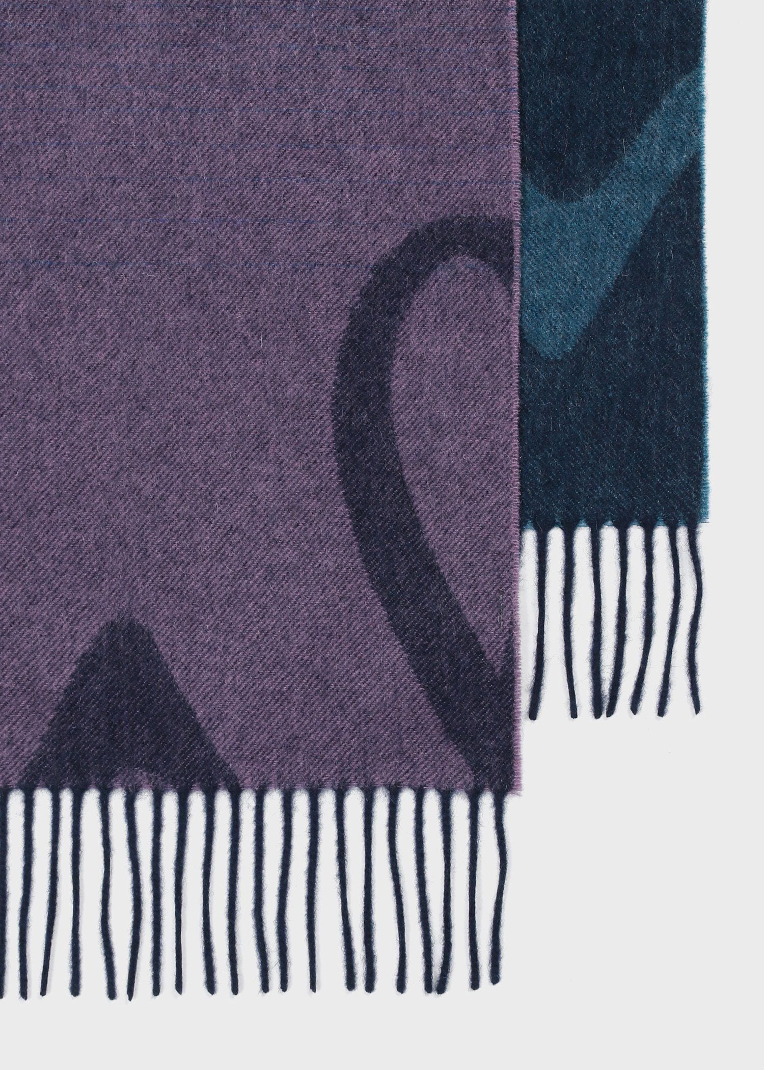 ウィメンズ グラデーション ロゴ マフラー（ネイビー） ｜ポール・スミス