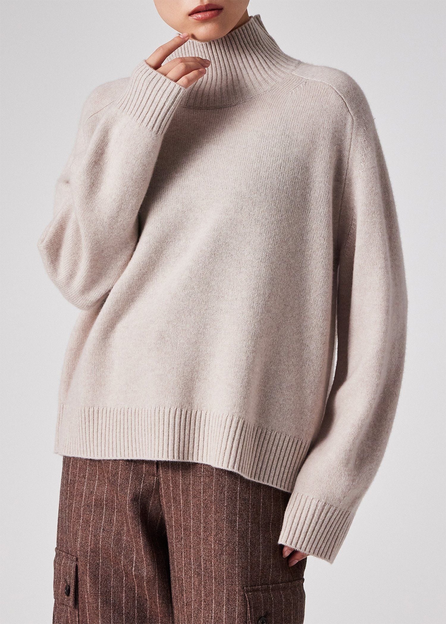 ウィメンズ インターシャ ストライプ ニット