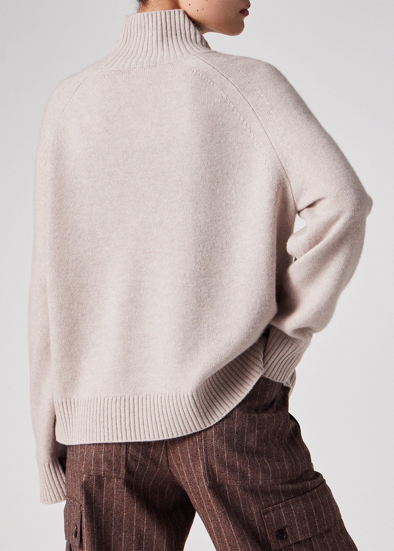 ウィメンズ インターシャ ストライプ ニット