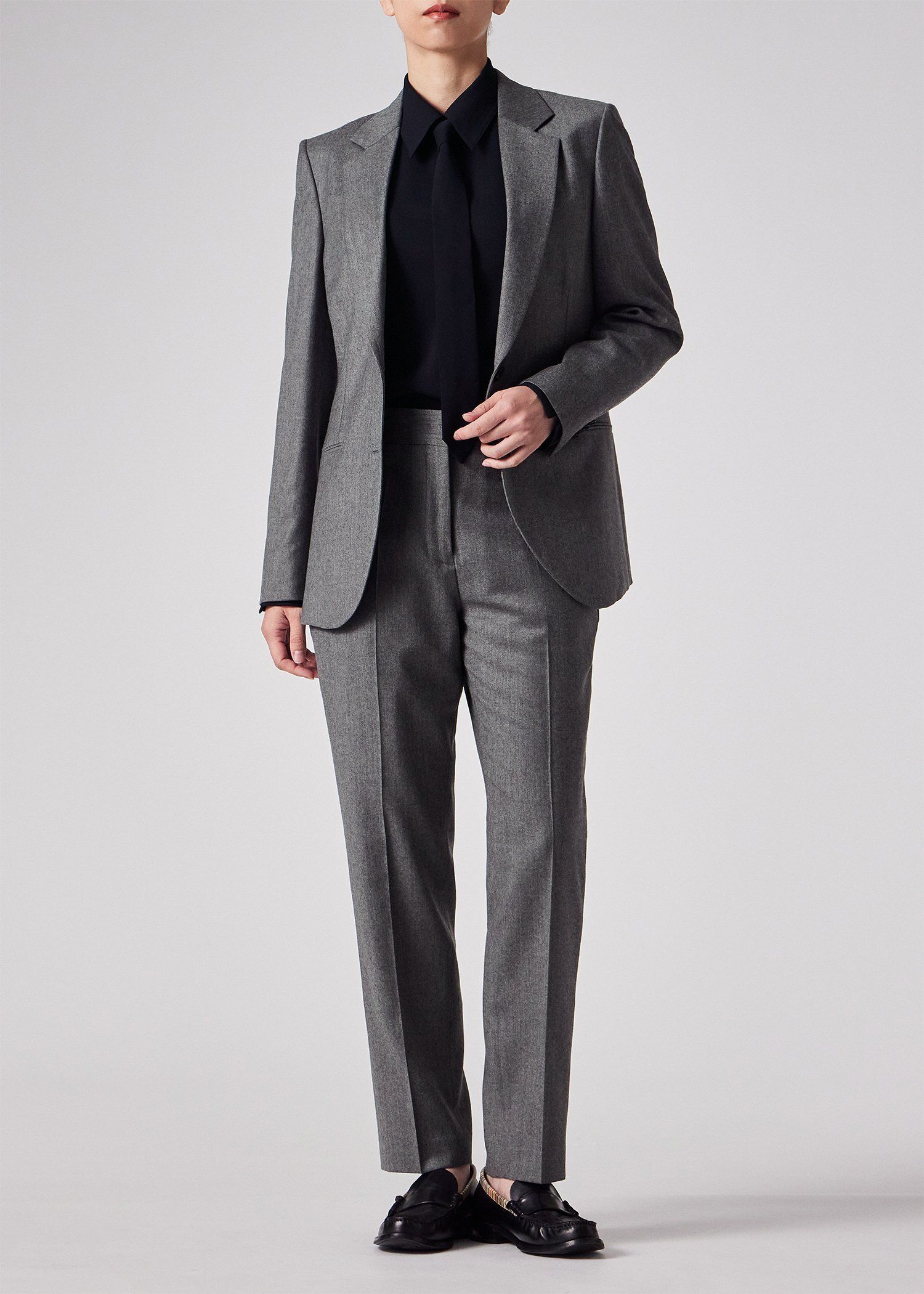 ウィメンズ カシミアブレンド フランネル ジャケット