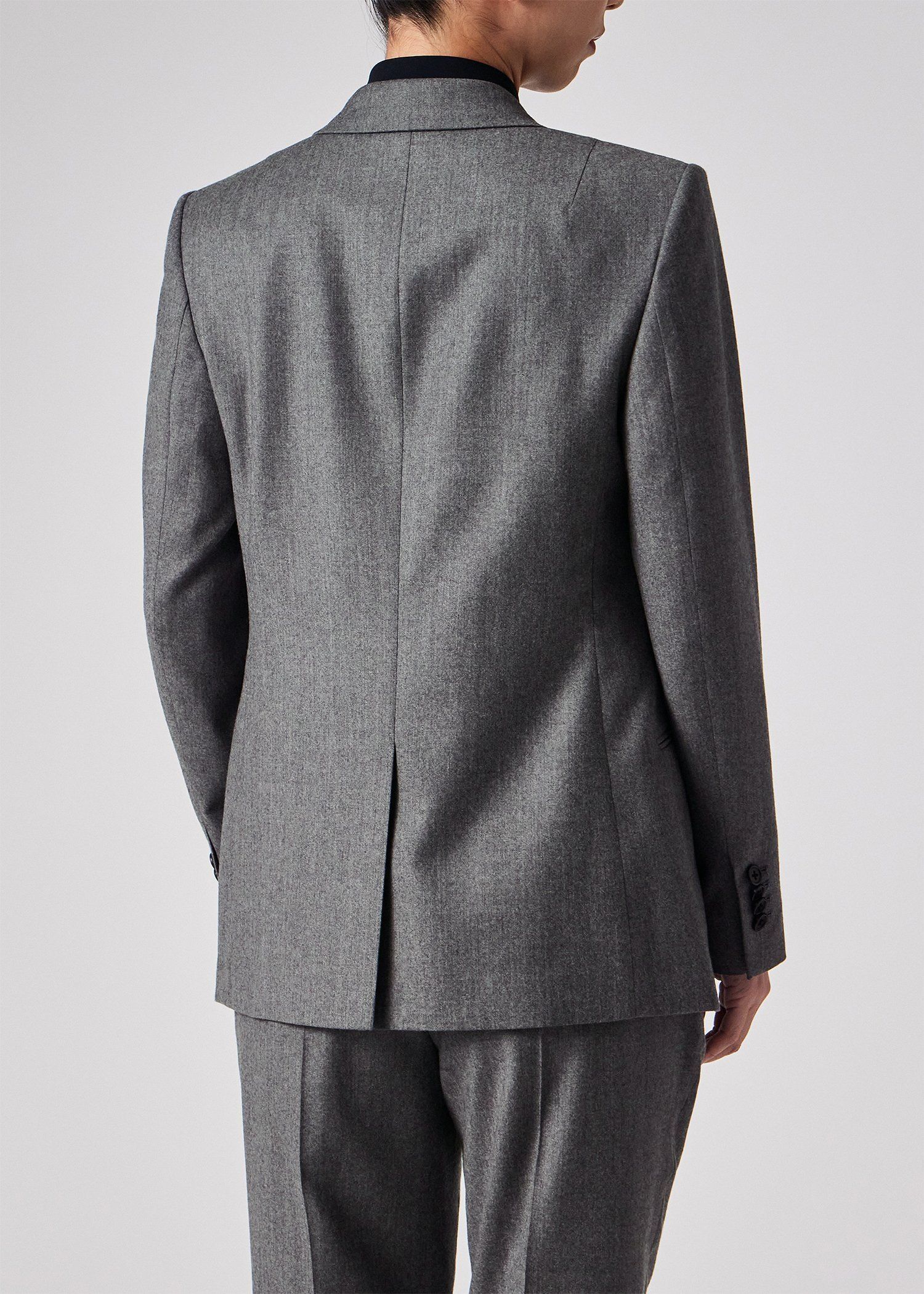 ウィメンズ カシミアブレンド フランネル ジャケット