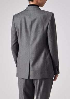 ウィメンズ カシミアブレンド フランネル ジャケット（グレー