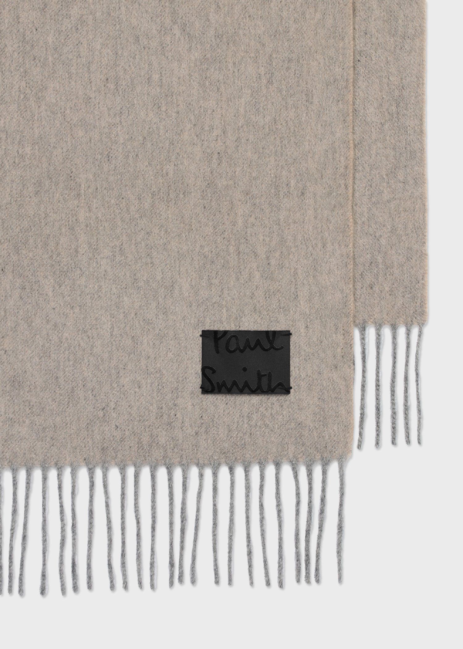 "Cropped Logo" カシミヤブレンド マフラー