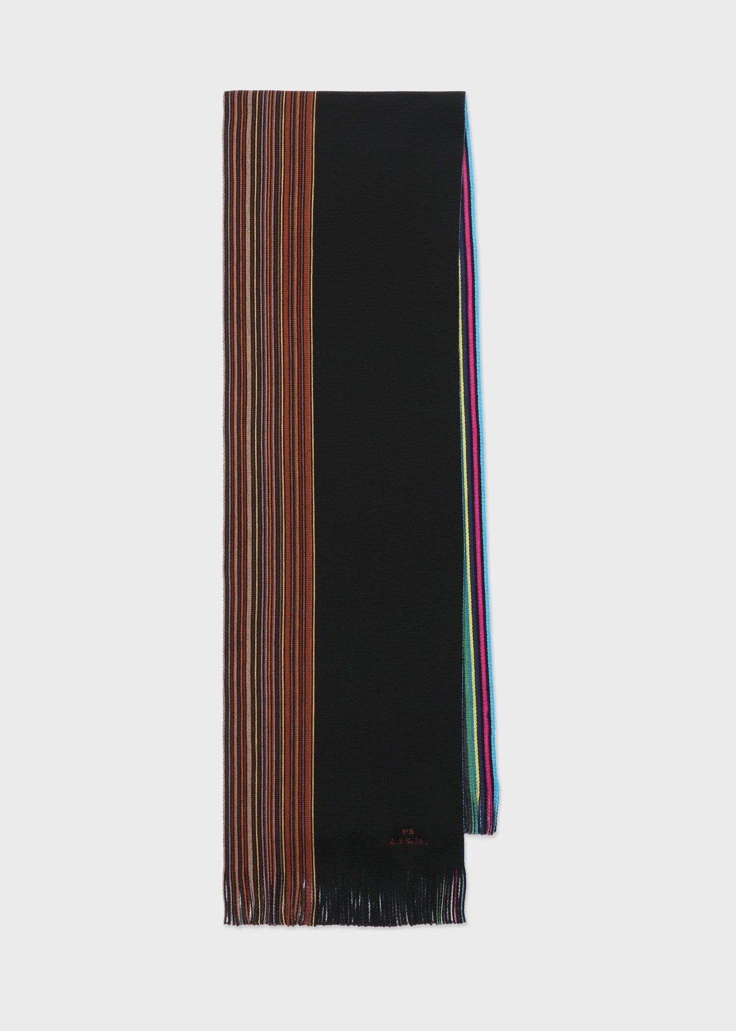 ハーフストライプ ラッセル マフラー（ネイビー） ｜ポール・スミス