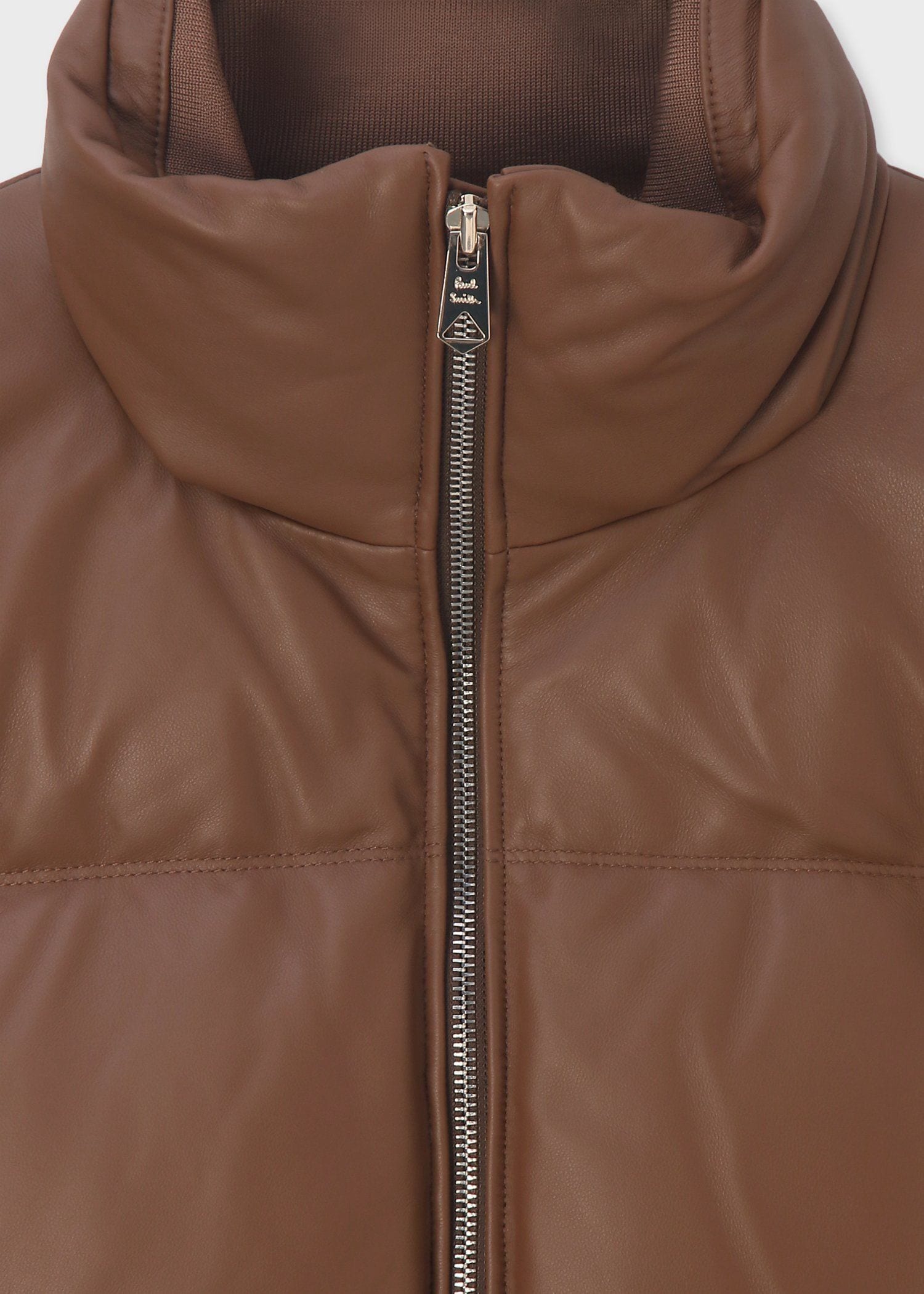 ポール・スミス　レザーダウンジャケット シープスキン レザーダウンジャケット（ブラウン） ｜ポール・スミス