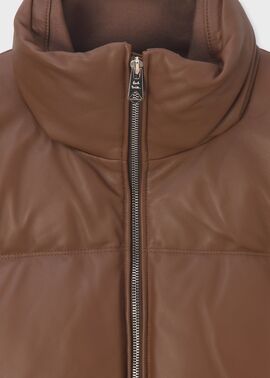 シープスキン レザーダウンジャケット（ブラウン） ｜ポール・スミス