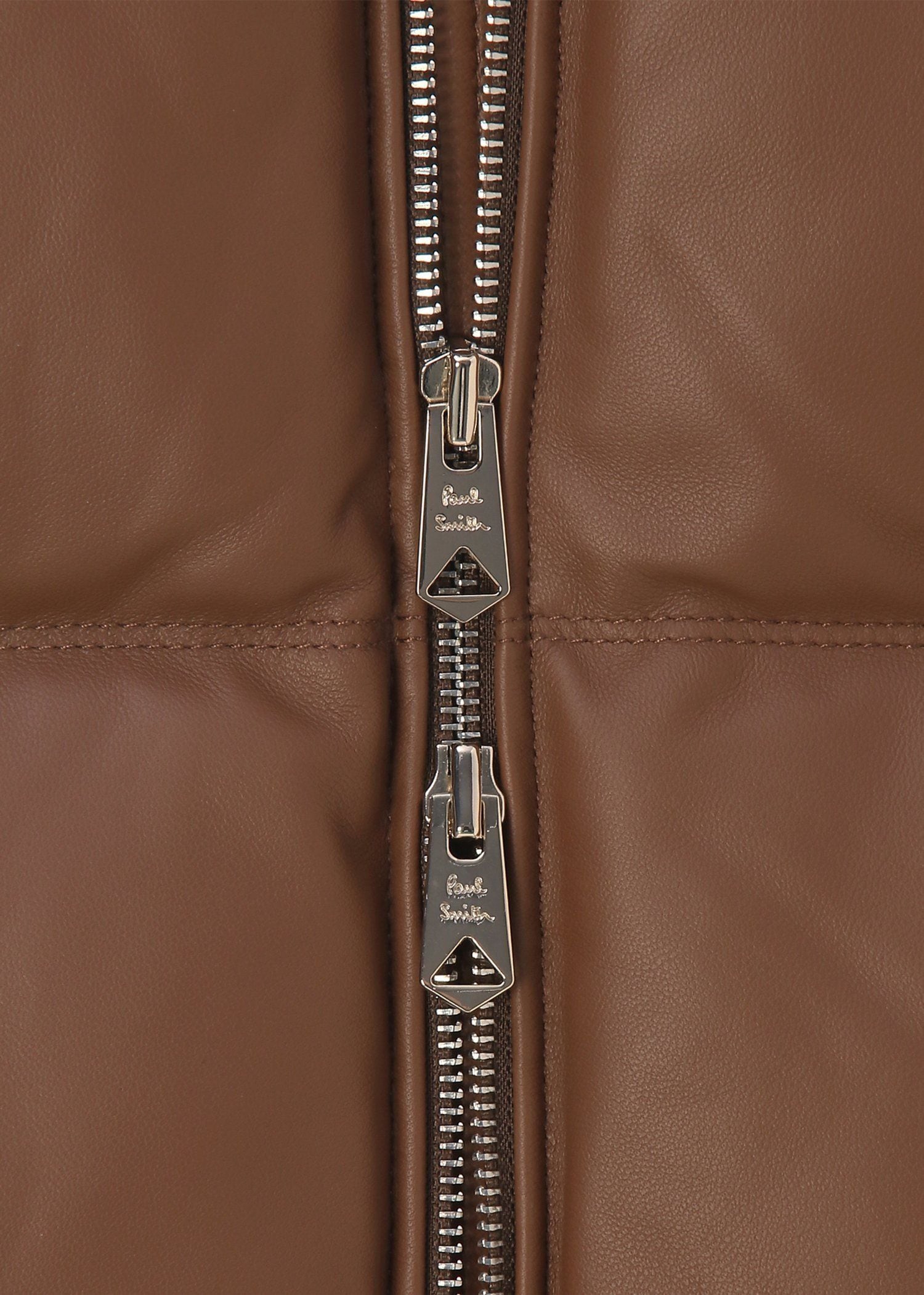 シープスキン レザーダウンジャケット（ブラウン） ｜ポール・スミス