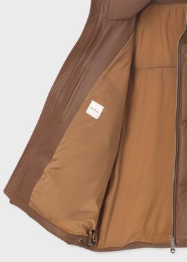 ポール・スミス　レザーダウンジャケット PS Paul Smith】【アウター】ピーエスポールスミス『レザーダウン