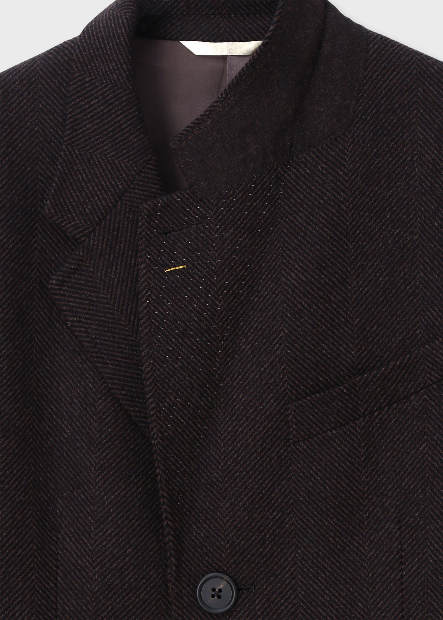 【美品】ポールスミス イタリア製 アルパカ モヘヤ チェスターコート Lサイズ ワイドヘリンボーンカシミヤ チェスターコート ｜ポール・スミス