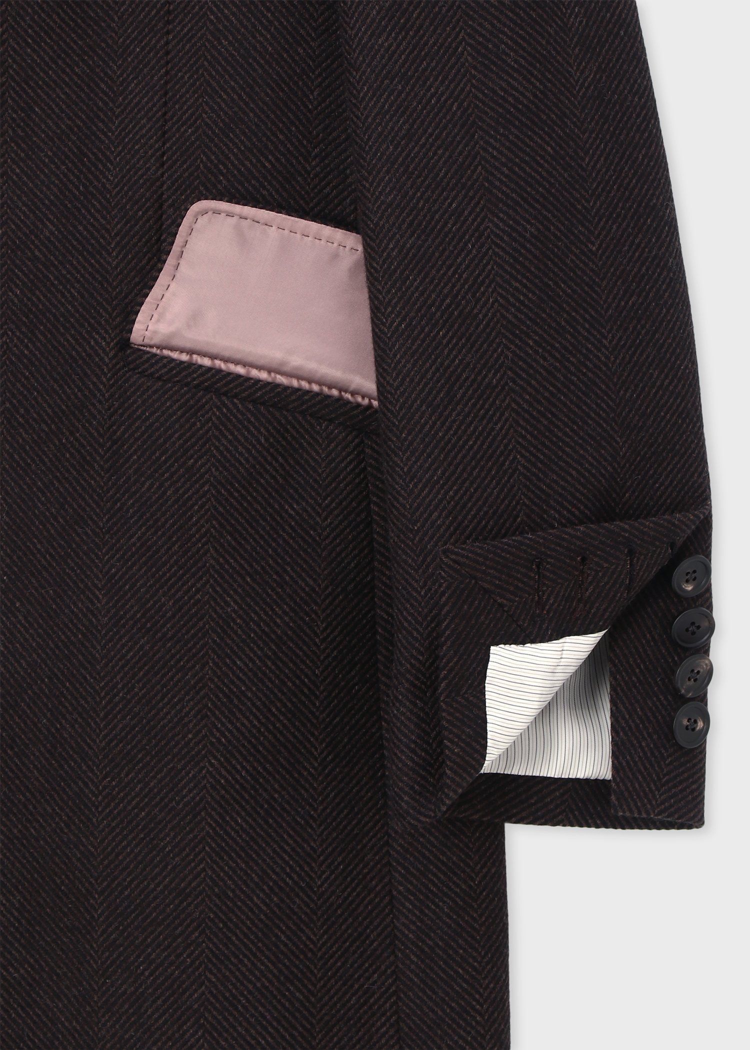 ワイドヘリンボーンカシミヤ チェスターコート ｜ポール・スミス