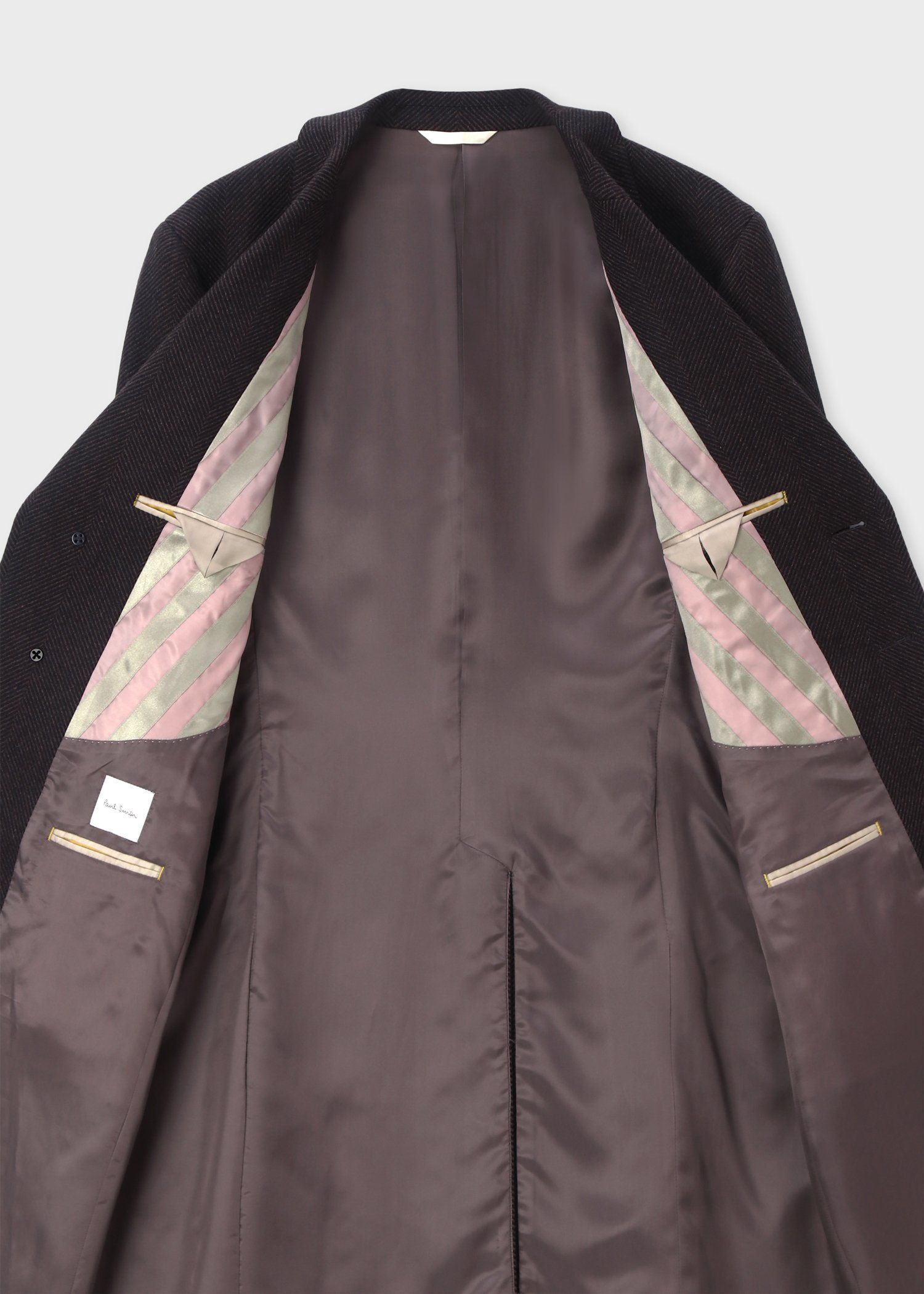 ワイドヘリンボーンカシミヤ チェスターコート ｜ポール・スミス