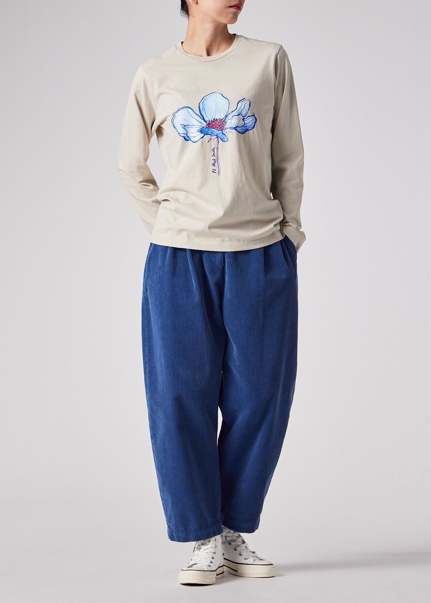 ウィメンズ シングル ブルーム 長袖Tシャツ