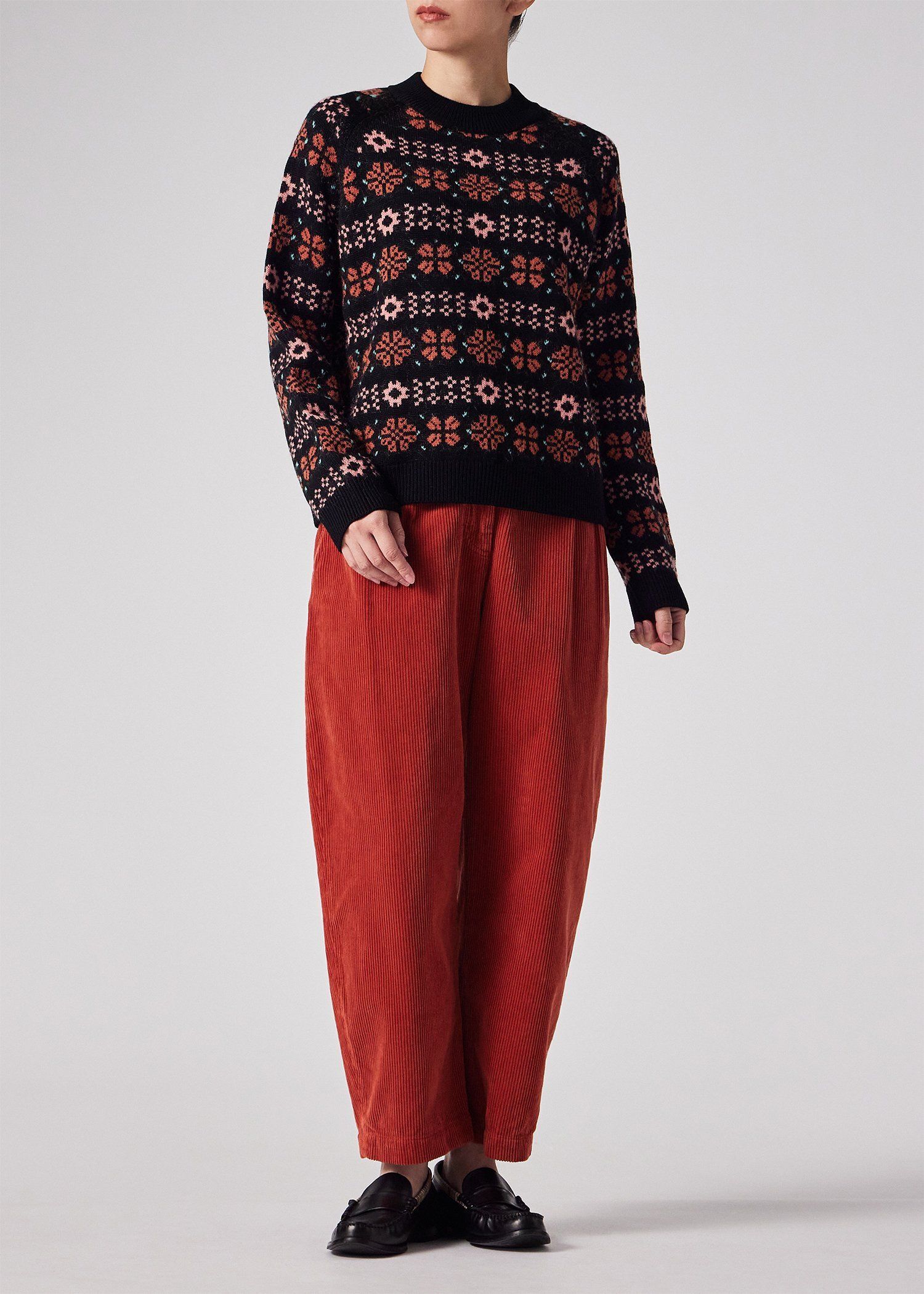 ウィメンズ ブラック フェアアイル ニット ｜ポール・スミス