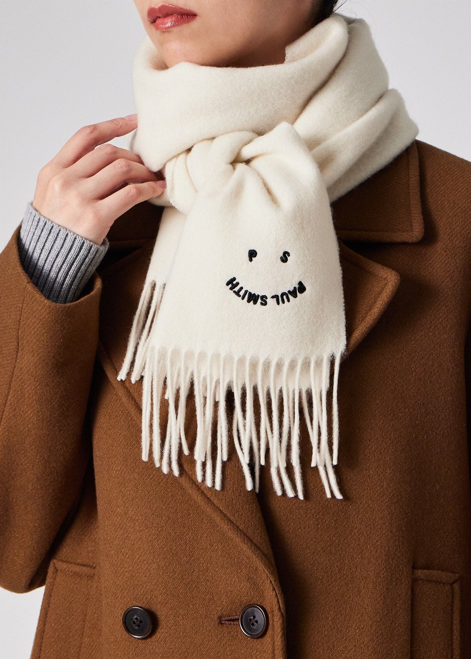 ウィメンズ "PS Happy" エンブロイダリー マフラー