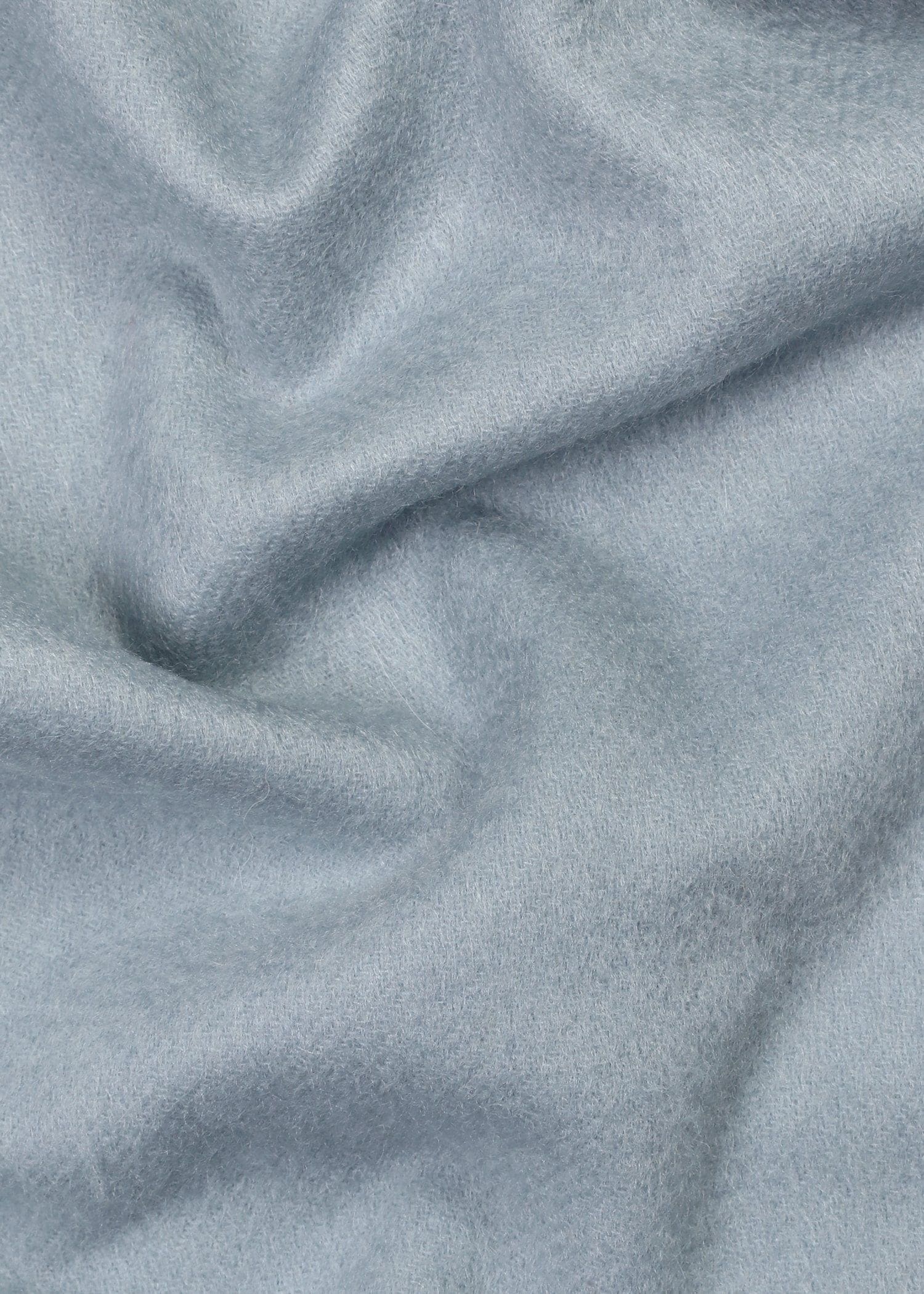 ウィメンズ カシミヤ リバーシブルマフラー（サックスブルー