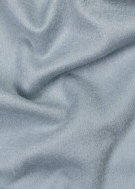 ウィメンズ カシミヤ リバーシブルマフラー（サックスブルー