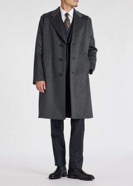 カシミヤ チェスターコート（グレー） ｜ポール・スミス