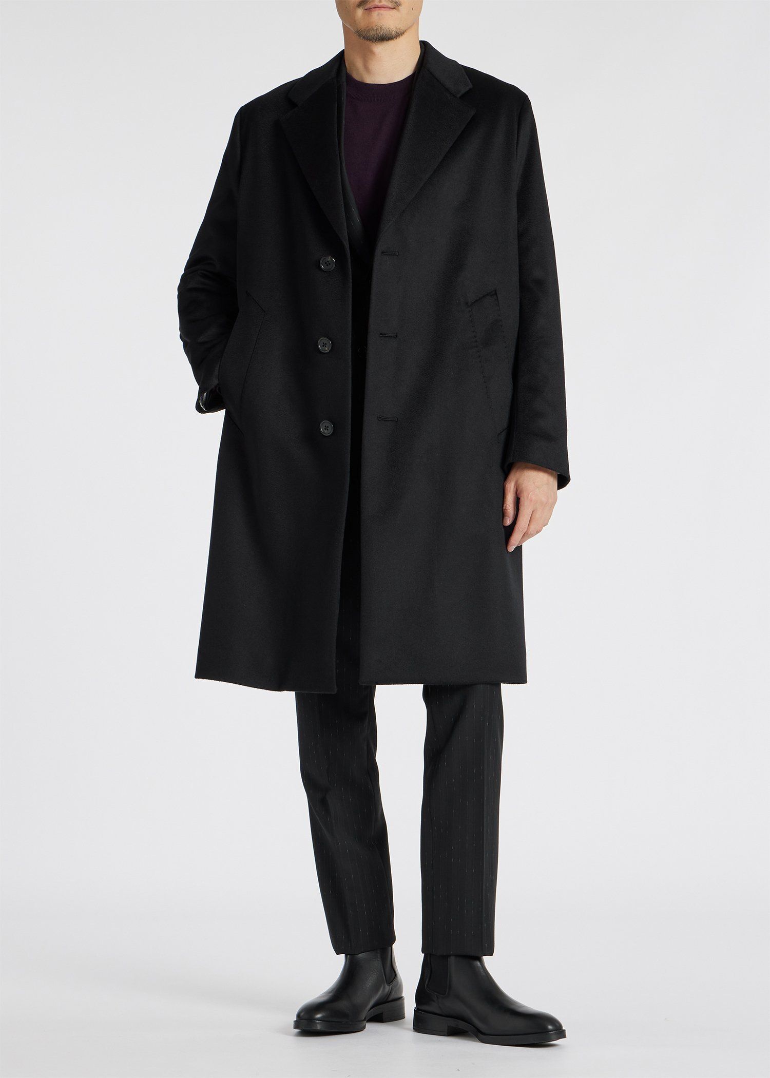 カシミヤ チェスターコート