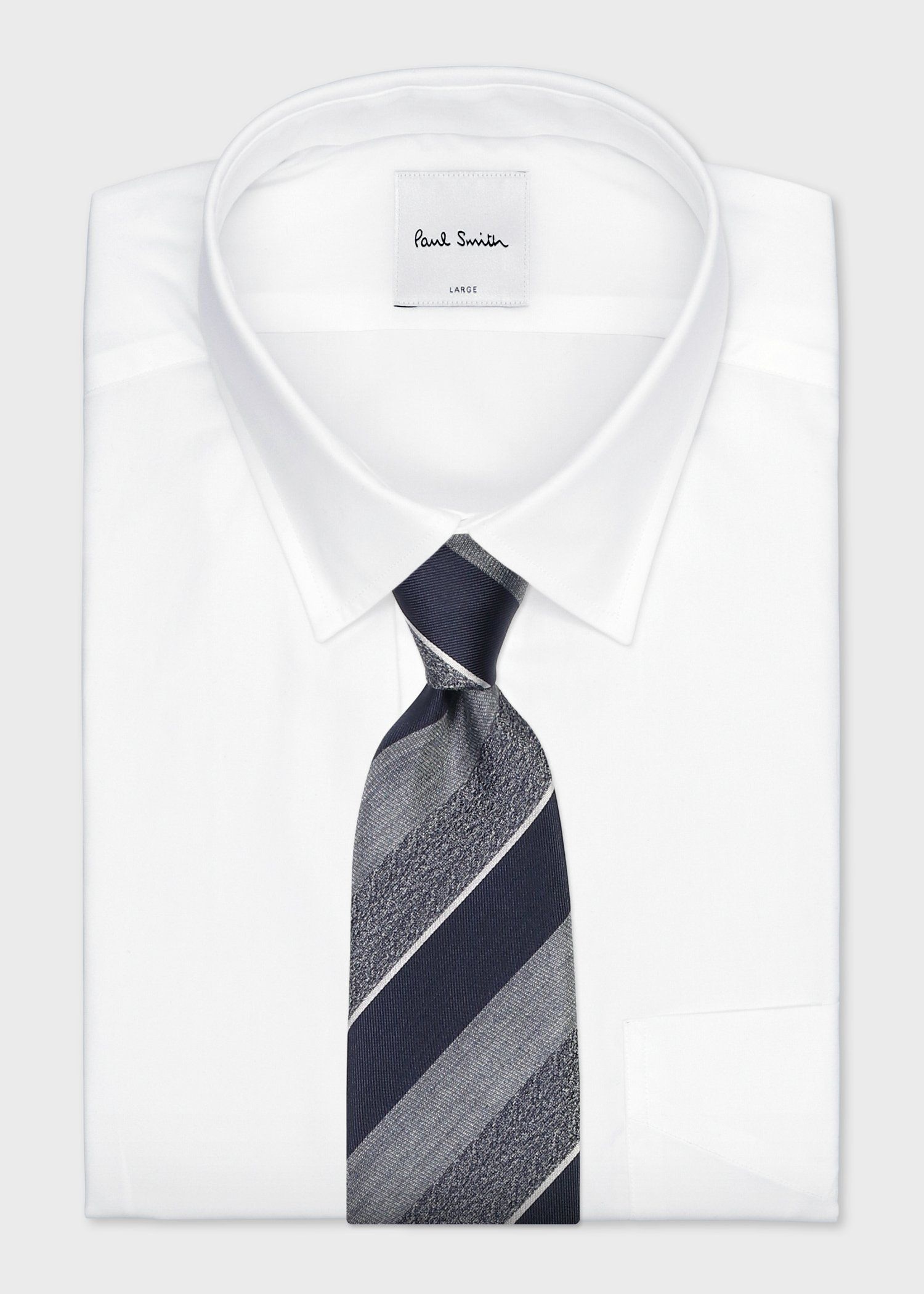 テクスチャードミックス レジメンタル タイ