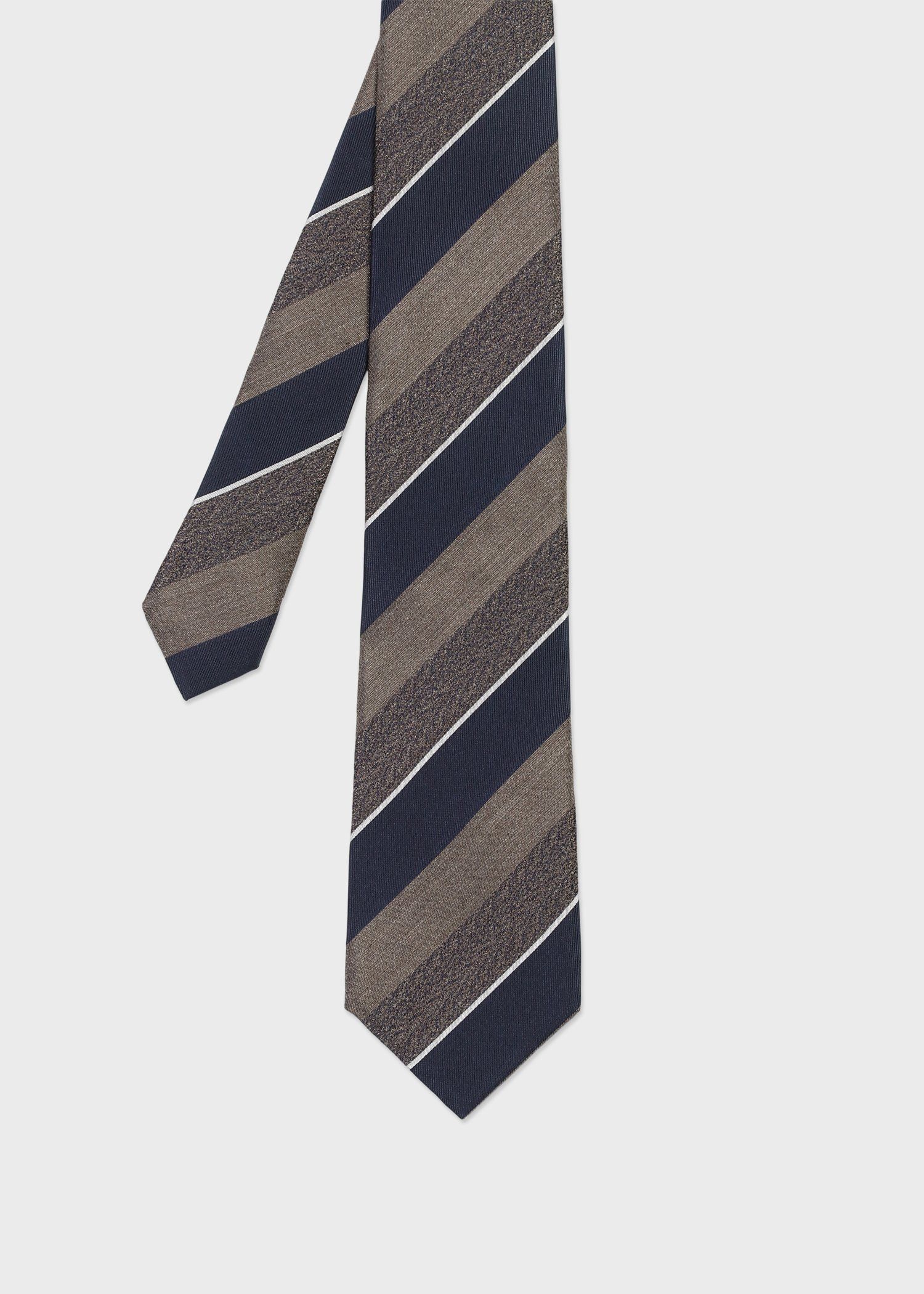 テクスチャードミックス レジメンタル タイ（ネイビー） ｜ポール・スミス