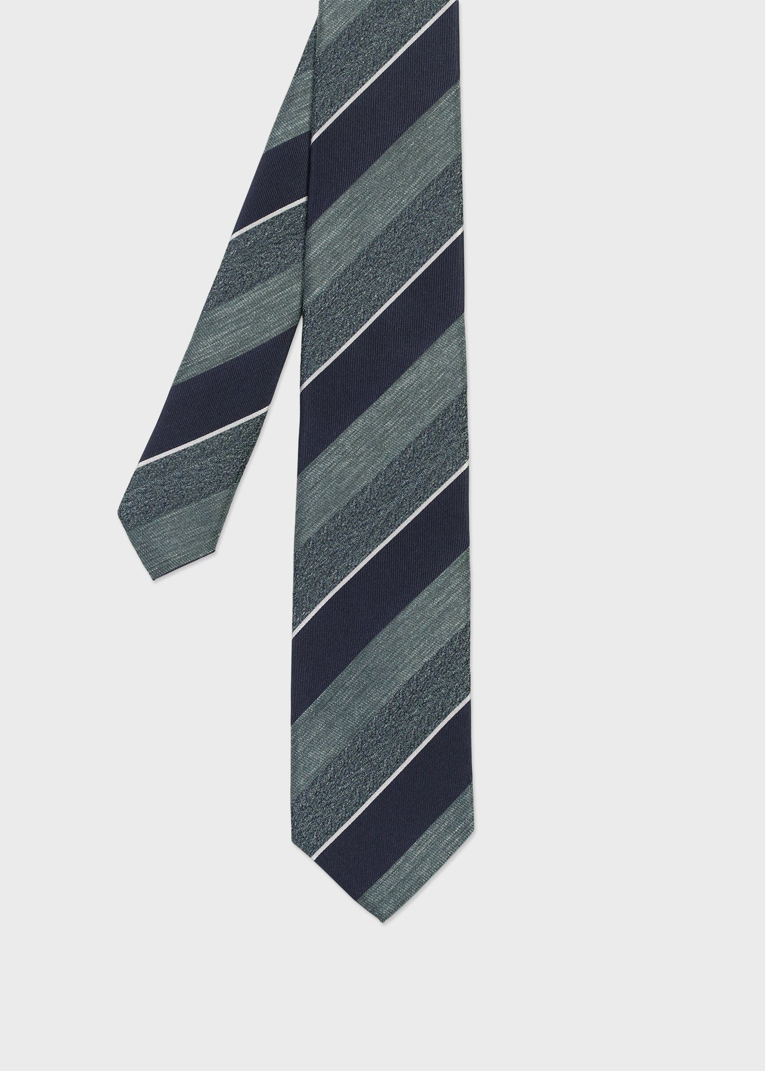 テクスチャードミックス レジメンタル タイ（ネイビー） ｜ポール・スミス