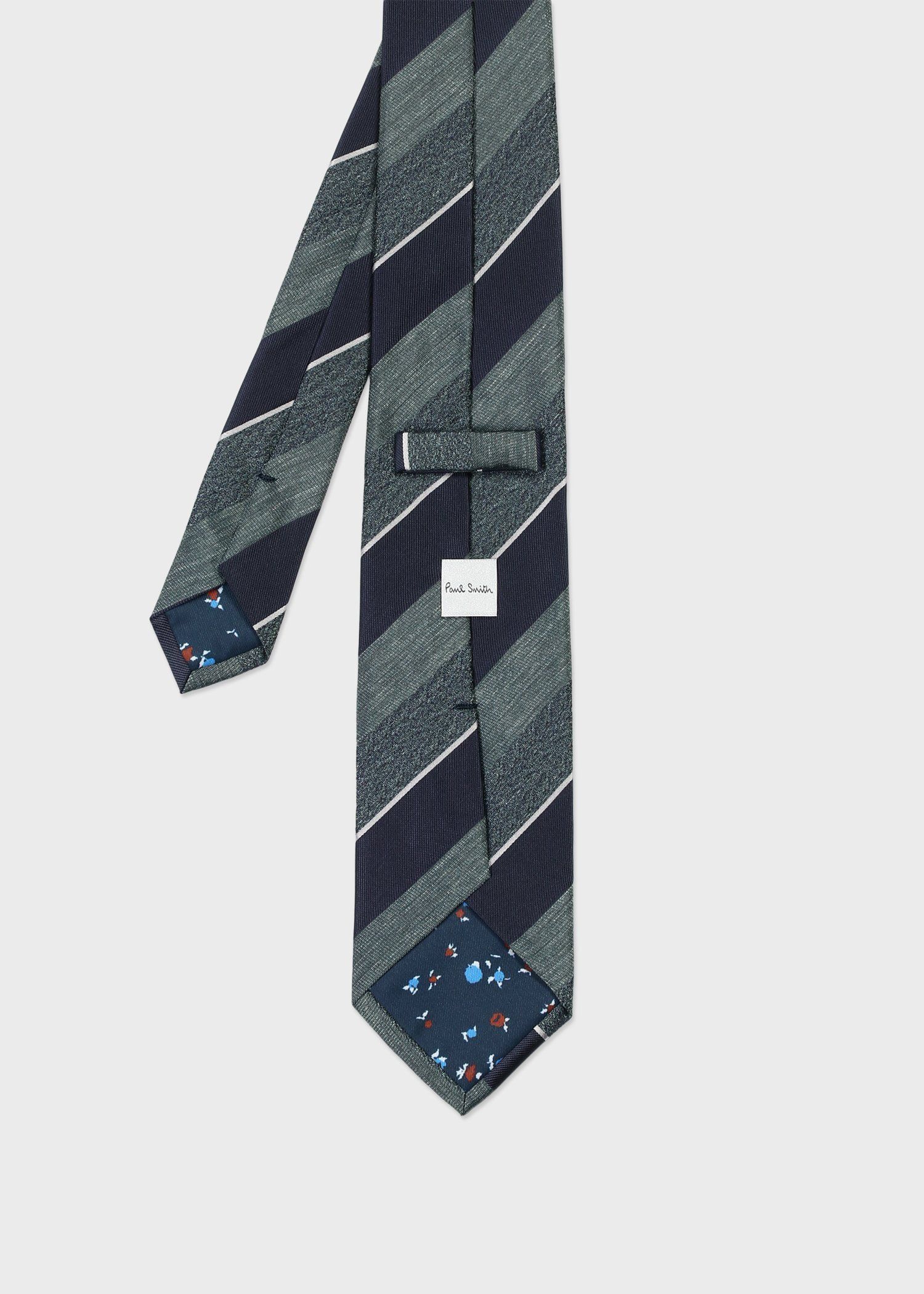 テクスチャードミックス レジメンタル タイ