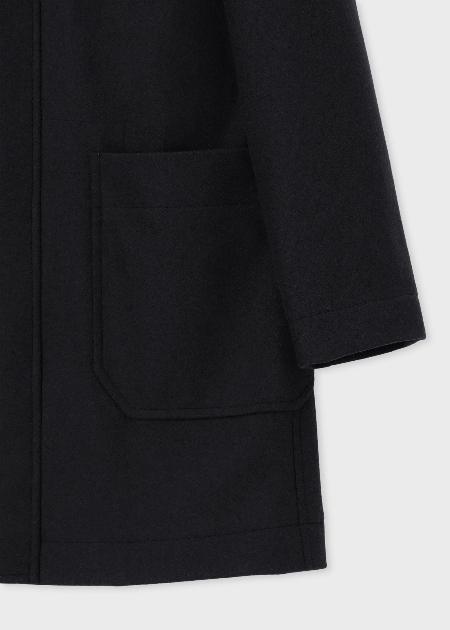 ブラッシュドメルトンツイル フーデッドコート