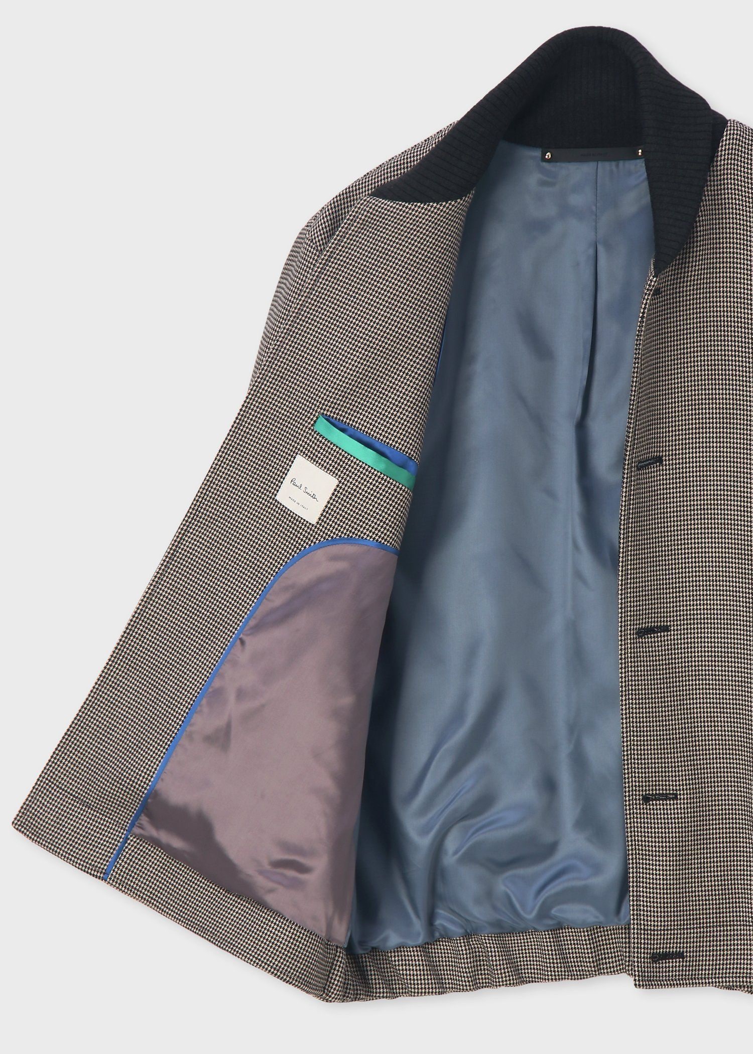 ハウンドトゥース ショールカラーブルゾン ｜ポール・スミス