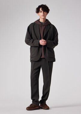 ライトドライテクスチャー 2B ジャケット（ダークグレー） ｜ポール