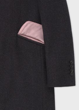 マイクロパターンカシミヤ ステンカラーコート ｜ポール・スミス