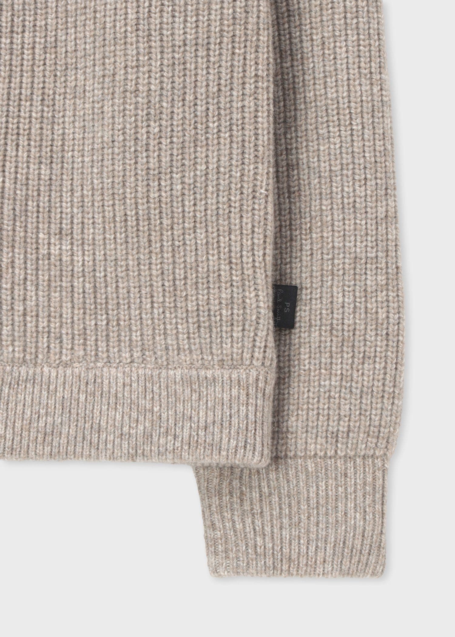 コントラストカラー ジップカーディガン