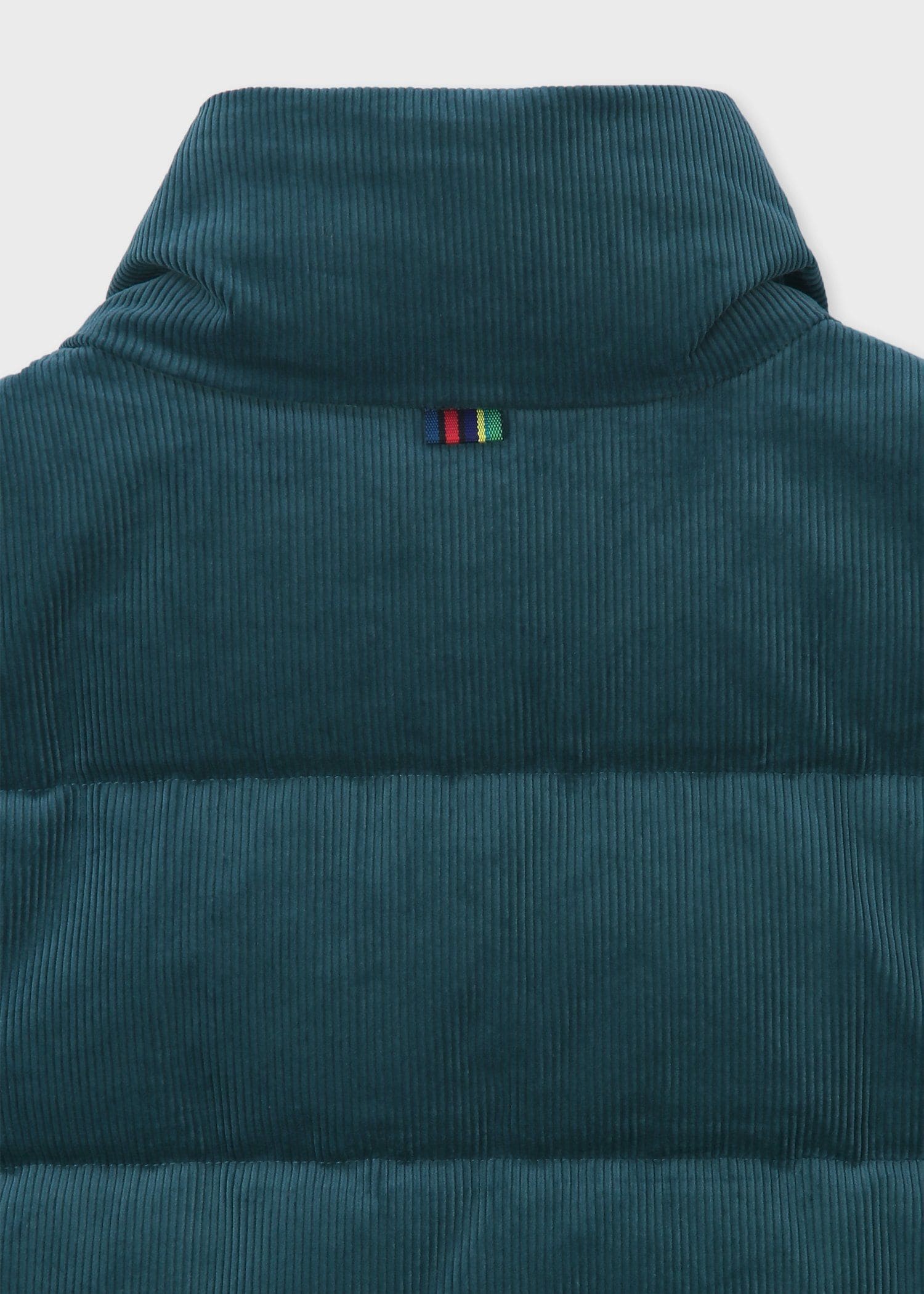 ナローウェールコーデュロイ ダウンジャケット（ターコイズ） ｜ポール