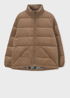 ナローウェールコーデュロイ ダウンジャケット