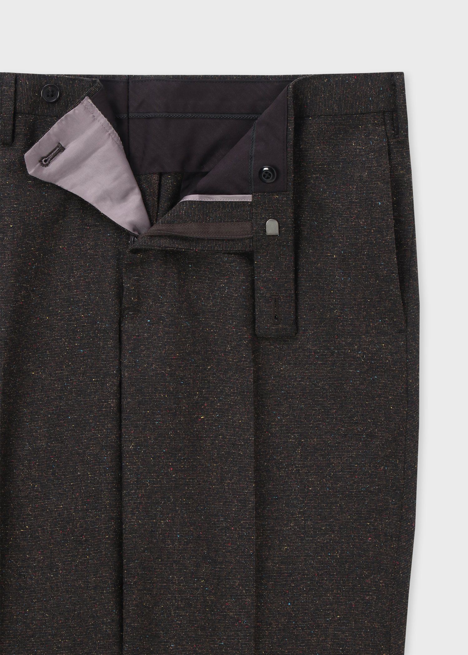 50s【激渋美形】青ネップ ダークグレー ウール スラックス トラウザー