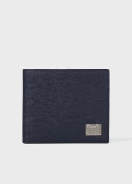メタルクロップドロゴ 2つ折り財布（ネイビー） ｜ポール・スミス