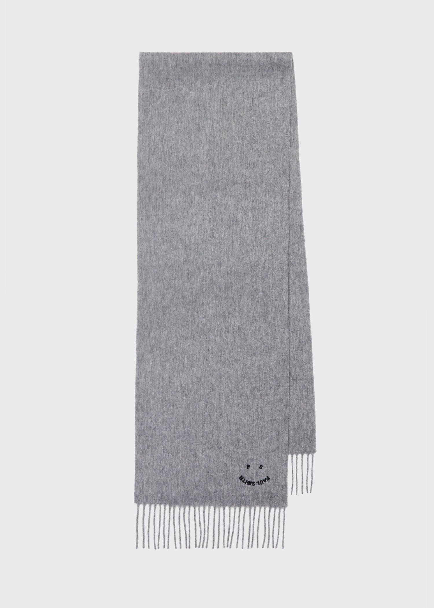 "Happy" エンブロイダリー ウールマフラー