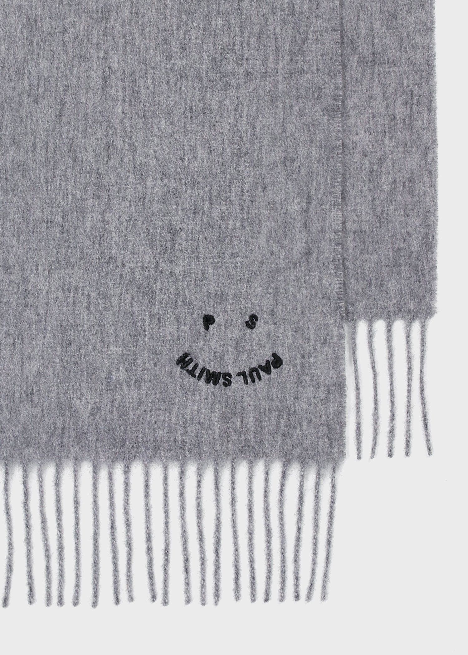 "Happy" エンブロイダリー ウールマフラー