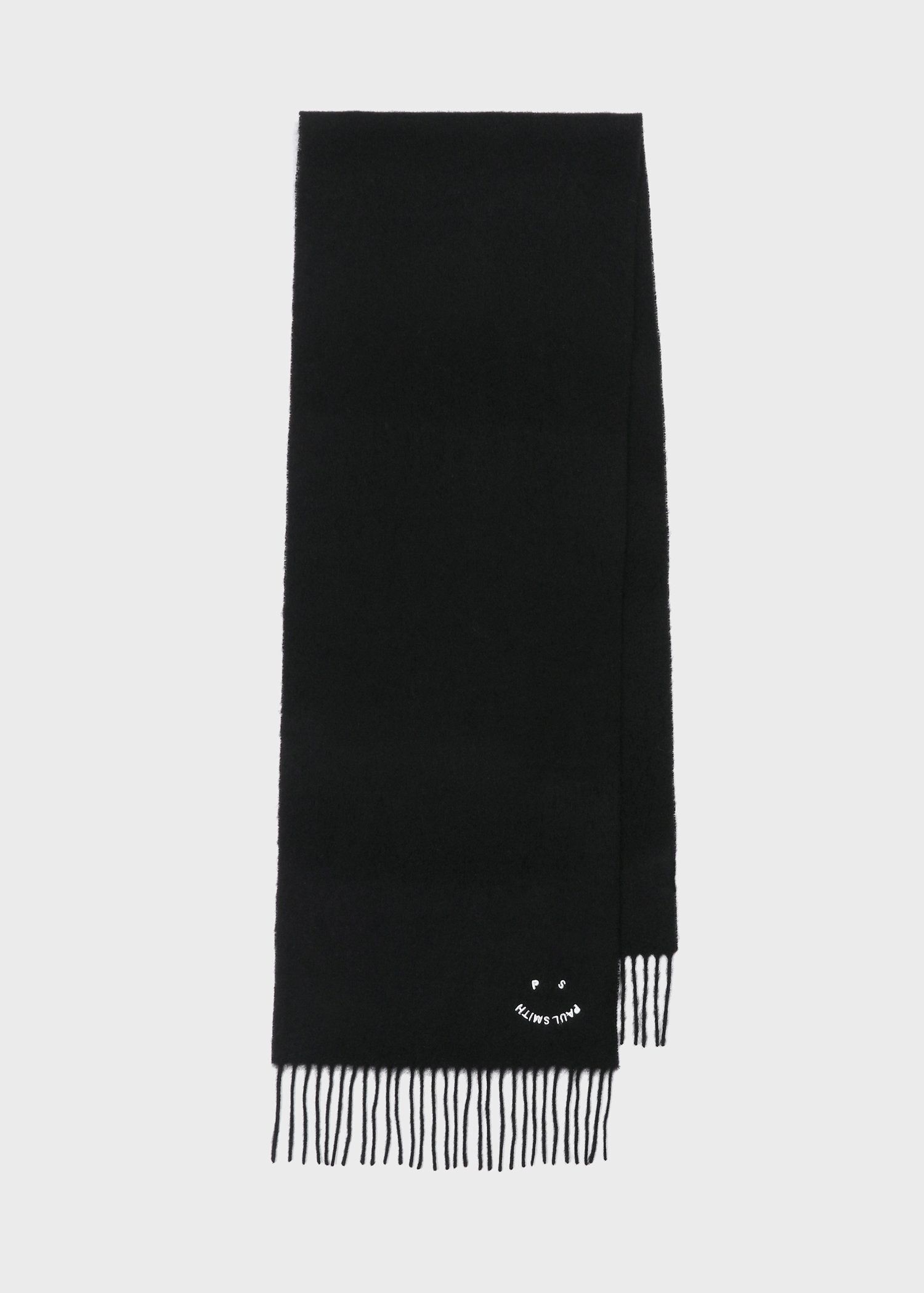 "Happy" エンブロイダリー ウールマフラー