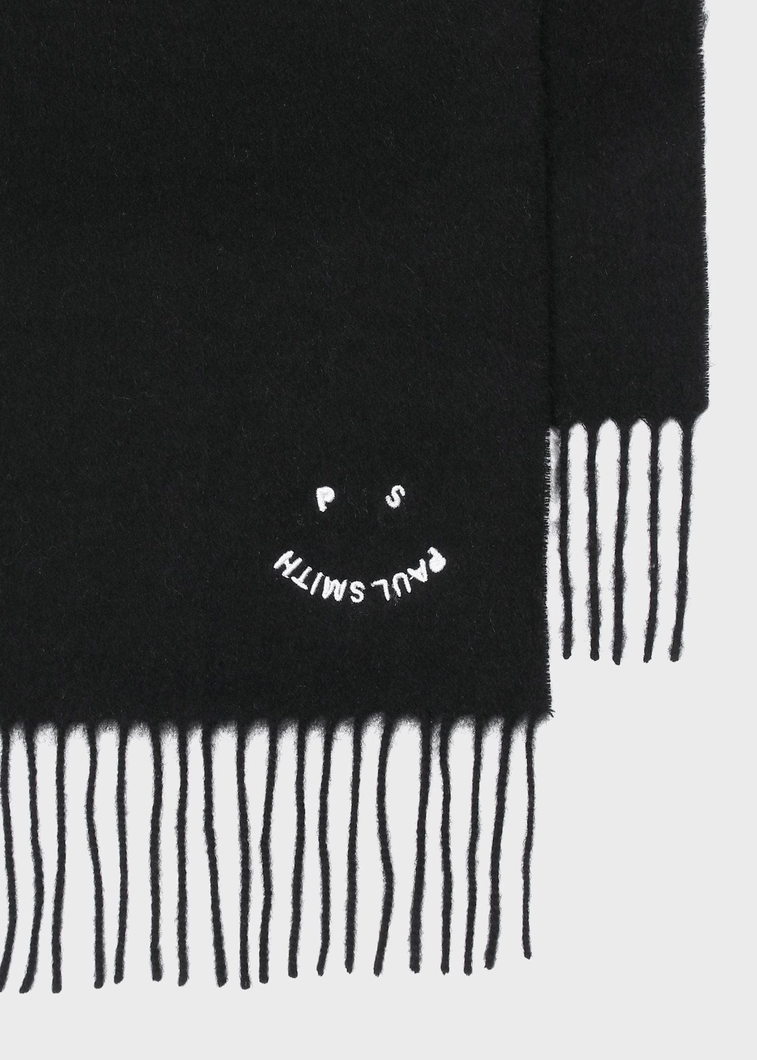 "Happy" エンブロイダリー ウールマフラー