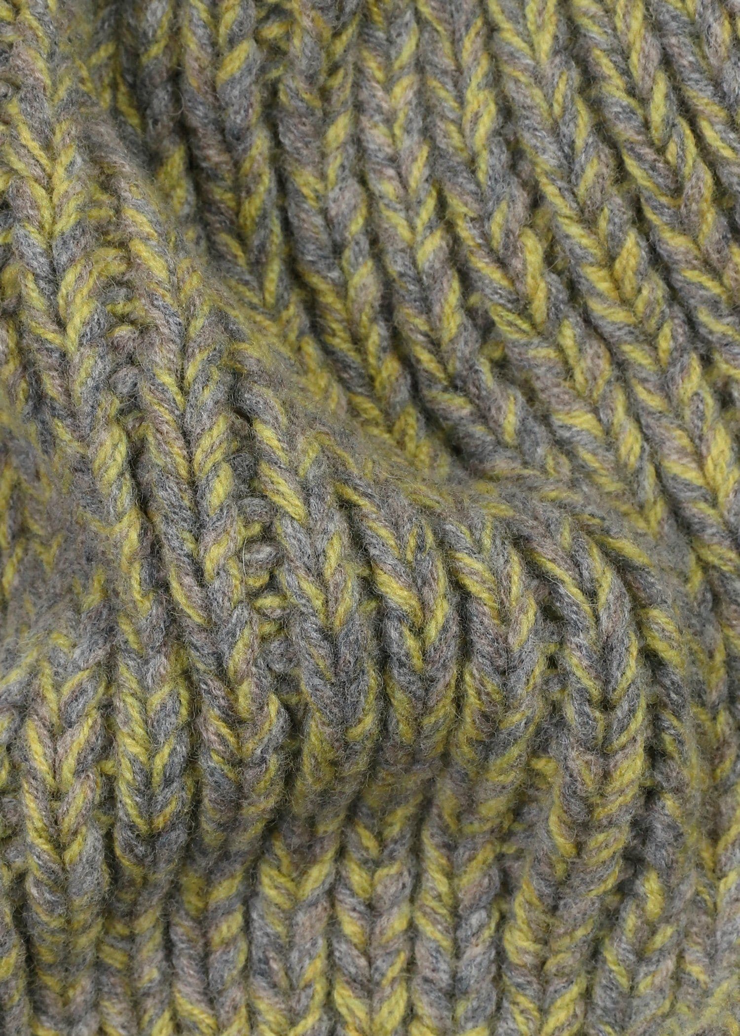 ツイストヤーン ブロックストライプ マフラー