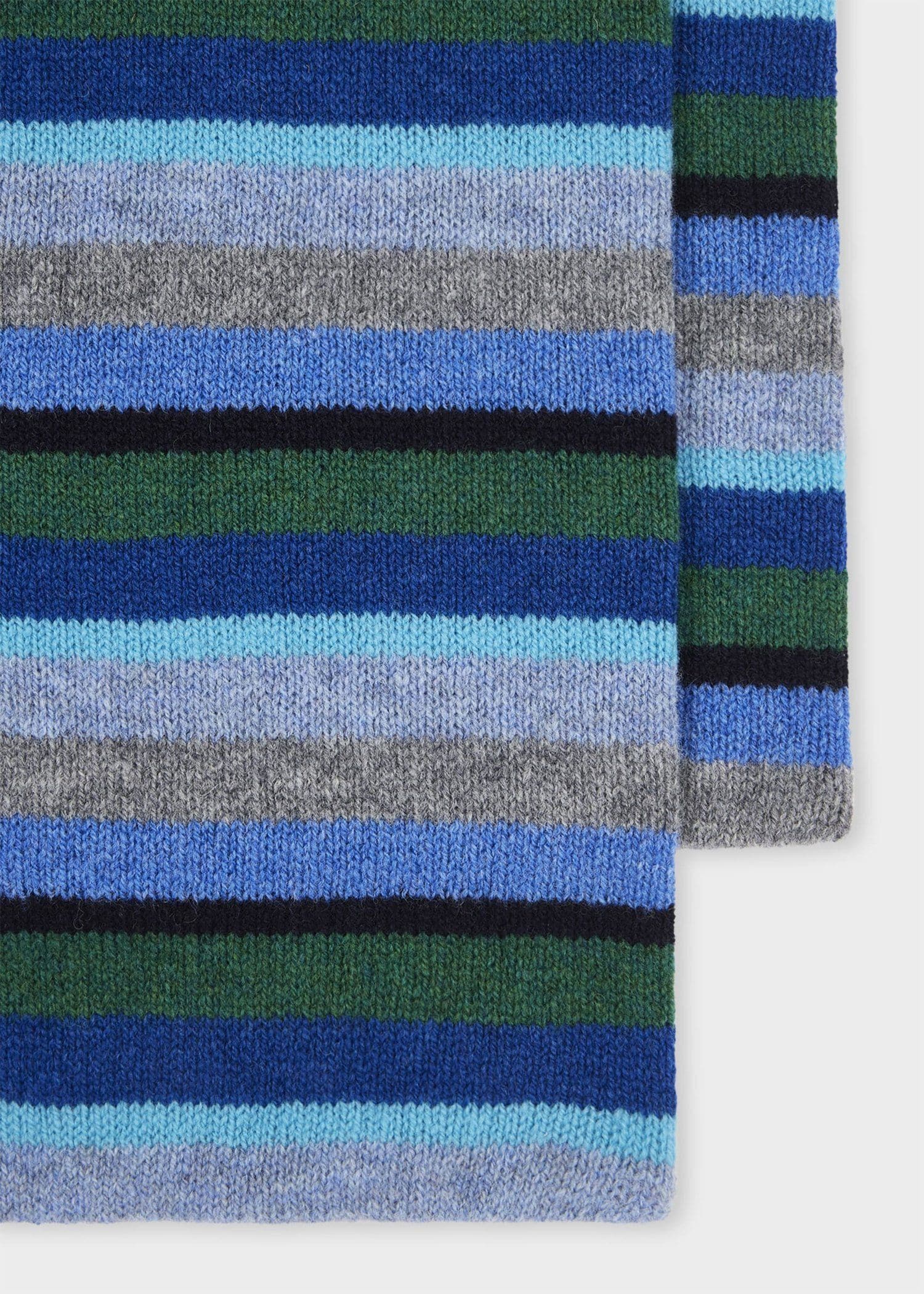 "Seasonal Stripe" ウールマフラー