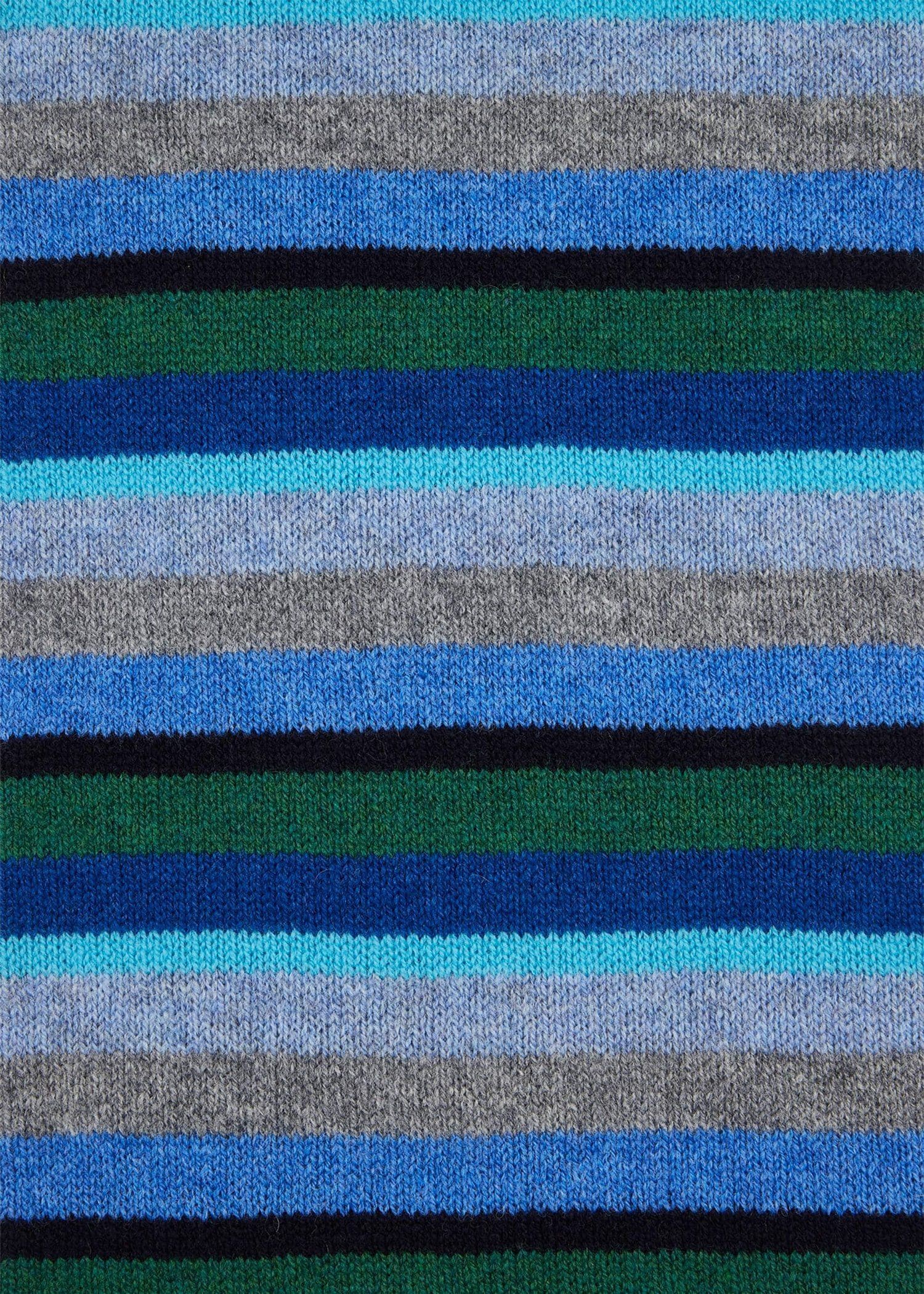 "Seasonal Stripe" ウールマフラー