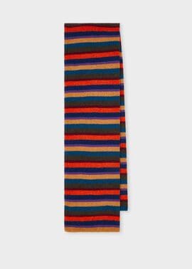 "Seasonal Stripe" ウールマフラー